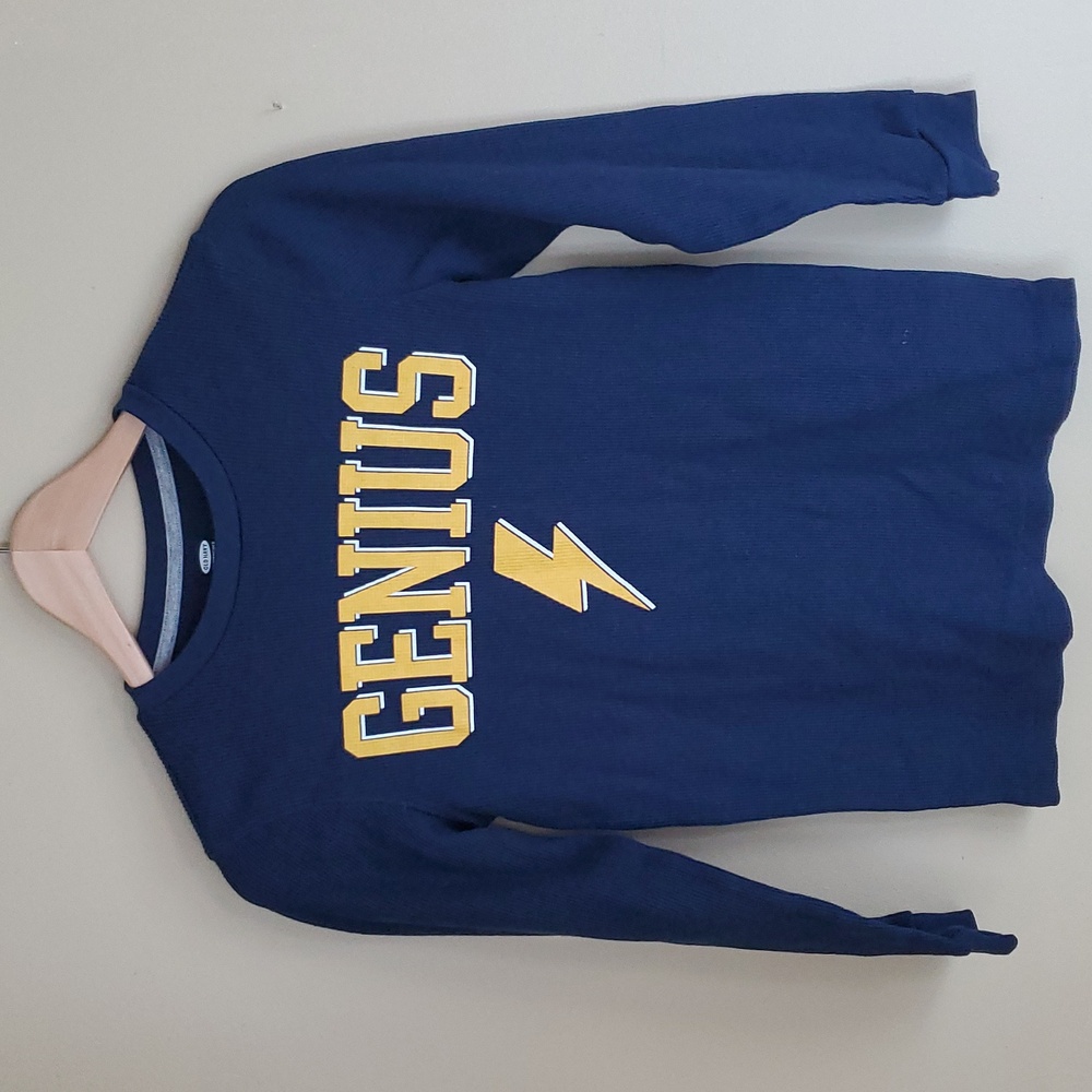 Old Navy long sleeve blue boys shirt